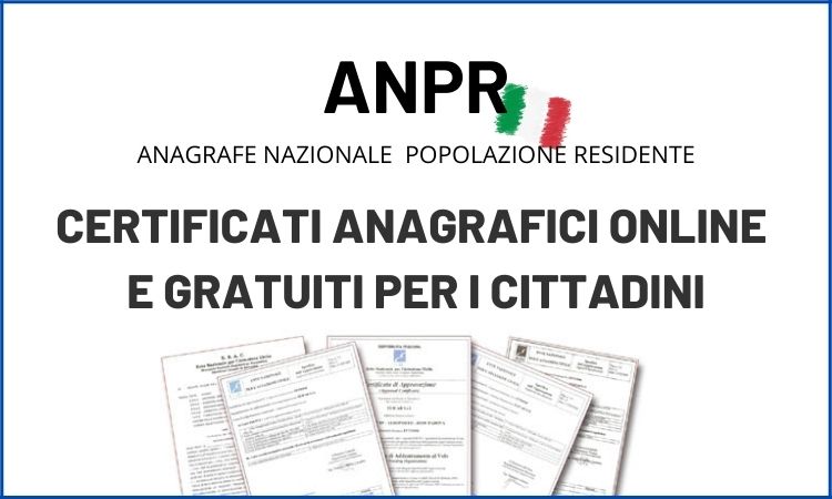 Immagine di copertina per ANPR: certificati anagrafici online e gratuiti per i cittadini